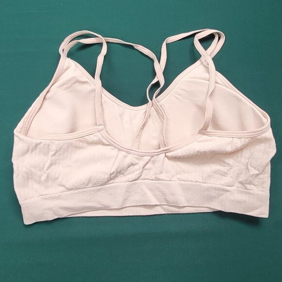 NWOT Set of three Danskin brand bralettes in cream, tan, and stone EUC size L - Picture 14 of 16